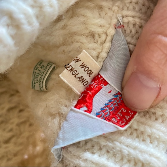 Vintage Wool Fishermans Sweater Whaler Sportswear England Abercrombie & Fitch - Picture 10 of 13